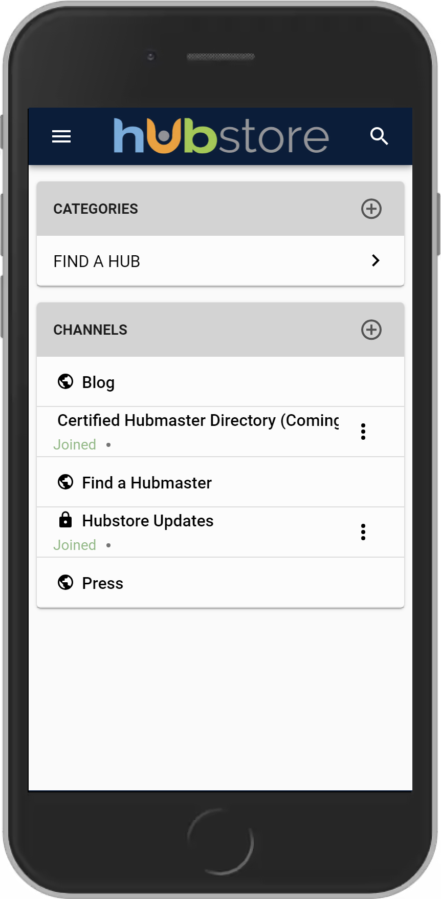 Add a Channel IHUBApp Support